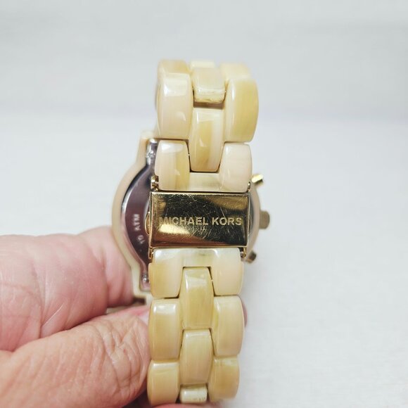 MICHAEL KORS Ladies Chronograph Women's Watch NEW BATTERY MK5217 - Picture 13 of 14